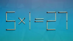 Du musst nur 2 Streichhölzer verschieben, um die richtige Antwort zu erhalten: eine Aufgabe für Genies